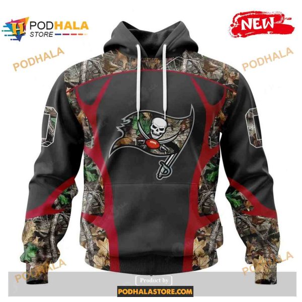 Custom Tampa Bay Buccaneers Special Camo Hunting Black Design Shirt NFL Hoodie 3D