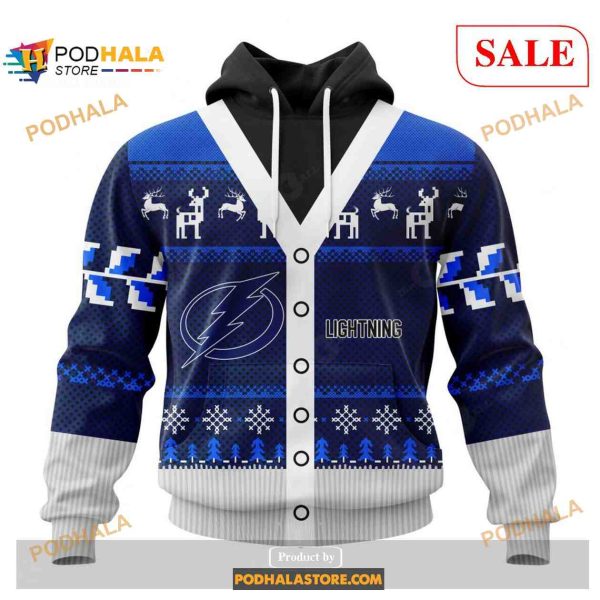 Custom Tampa Bay Lightning Chrismas Season NHL Shirt Hoodie 3D