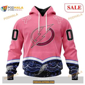 Custom Tampa Bay Lightning Fights Cancer NHL Shirt Hoodie 3D