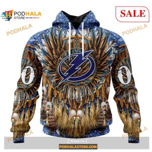 Custom Tampa Bay Lightning Native Costume Design NHL Shirt Hoodie 3D