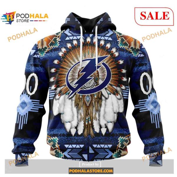 Custom Tampa Bay Lightning Native Costume NHL Shirt Hoodie 3D