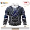 Custom Tampa Bay Lightning Norse Viking Symbols NHL Shirt Hoodie 3D