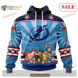 Custom Tampa Bay Lightning Paw Patrol NHL Shirt Hoodie 3D