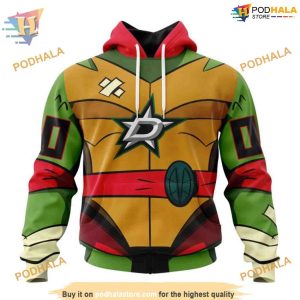 Custom Teenage Mutant Ninja Turtles Design NHL Dallas Stars Hoodie 3D