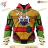 Custom Teenage Mutant Ninja Turtles Design NHL Edmonton Oilers Hoodie 3D