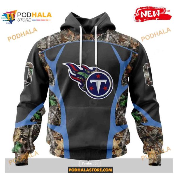 Custom Tennessee Titans Special Camo Hunting Black Design Shirt NFL Hoodie 3D