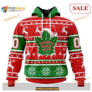 Custom Toronto Maple Leafs Christmas NHL Unisex Shirt Hoodie 3D