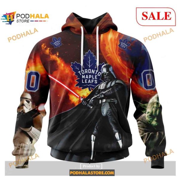 Custom Toronto Maple Leafs Design X Star War NHL Shirt Hoodie 3D