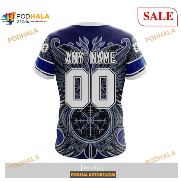 Custom Toronto Maple Leafs Norse Viking Symbols NHL Shirt Hoodie 3D