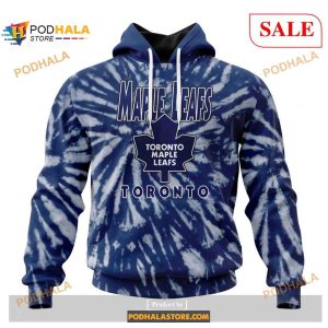 Custom Toronto Maple Leafs Retro Vintage Tie Dye NHL Shirt Hoodie 3D