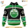 Custom Unisex Hockey St Patrick’s Day NHL Edmonton Oilers 3D Hoodie Shirt