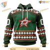 Custom Unisex Kits Hockey Celebrate St Patrick’s Day NHL Dallas Stars Hoodie 3D