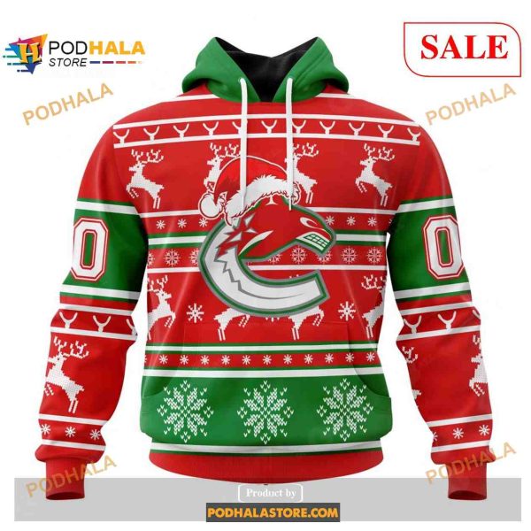 Custom Vancouver Canucks Christmas NHL Unisex Shirt Hoodie 3D