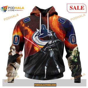 Custom Vancouver Canucks Design X Star War NHL Shirt Hoodie 3D