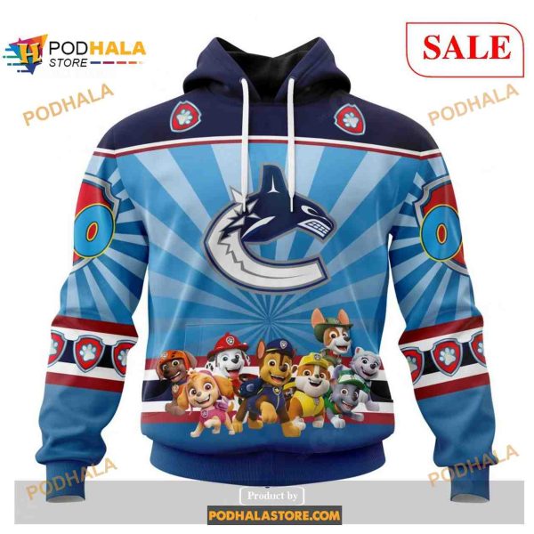 Custom Vancouver Canucks Paw Patrol NHL Shirt Hoodie 3D