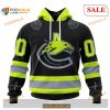 Custom Vancouver Canucks Unisex FireFighter Uniforms Color NHL Shirt Hoodie 3D