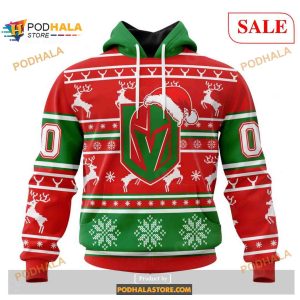 Custom Vegas Golden Knights Unisex Christmas Sweatshirt NHL Hoodie 3D – LA81