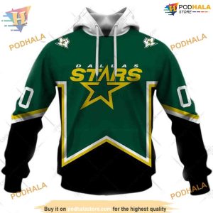 Custom Vintage Jersey Style NHL Dallas Stars Hoodie 3D Shirt