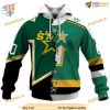 Custom Vintage Mix Minnesota North Stars Jersey Style NHL Dallas Stars Hoodie 3D