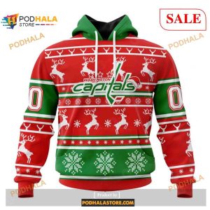 Custom Washington Capitals Christmas NHL Unisex Shirt Hoodie 3D