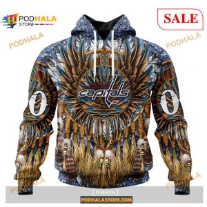 Custom Washington Capitals Native Costume Design Sweatshirt NHL Hoodie 3D