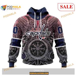 Custom Washington Capitals Norse Viking Symbols Sweatshirt NHL Hoodie 3D