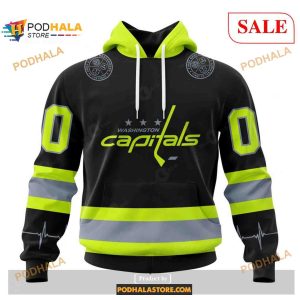 Custom Washington Capitals Unisex FireFighter Uniforms Color NHL Shirt Hoodie 3D