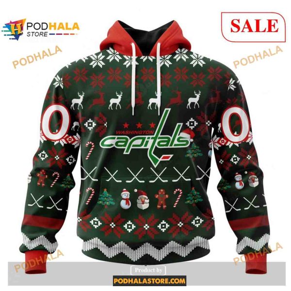 Custom Washington Capitals Unisex Shirt Christmas NHL Hoodie 3D