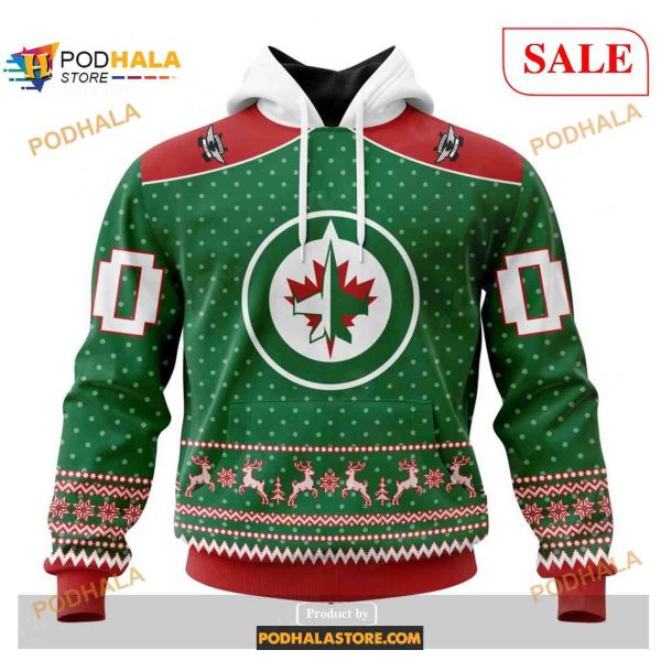 Custom Winnipeg Jets Christmas Apparel NHL Shirt Hoodie 3D