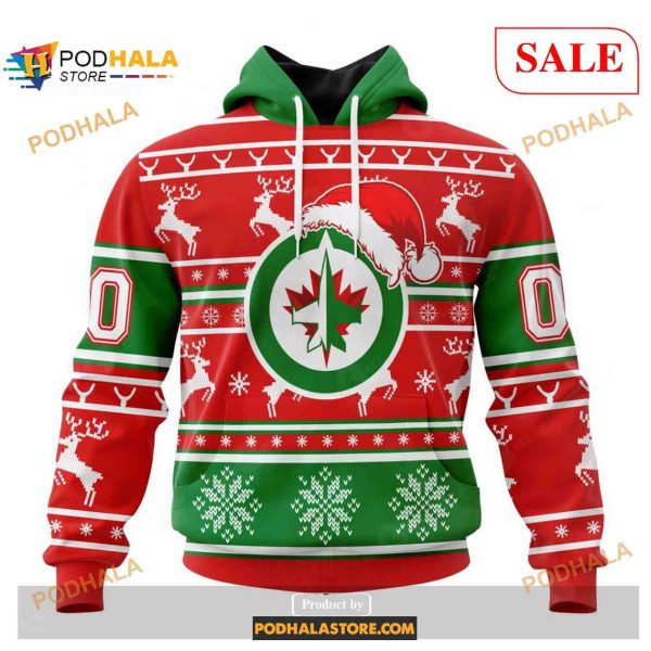 Custom Winnipeg Jets Christmas NHL Unisex Shirt Hoodie 3D