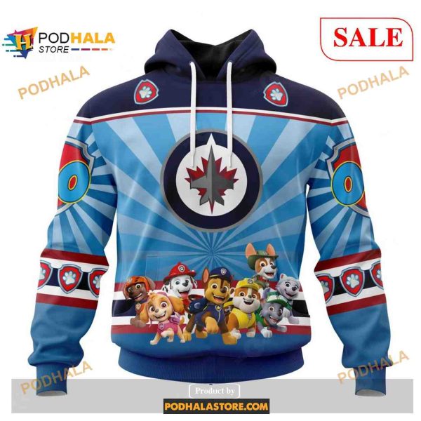 Custom Winnipeg Jets Paw Patrol NHL Shirt Hoodie 3D