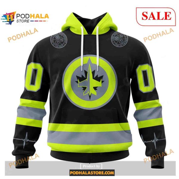 Custom Winnipeg Jets Unisex FireFighter Uniforms Color NHL Shirt Hoodie 3D