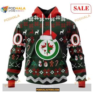 Custom Winnipeg Jets Unisex Shirt Christmas NHL Hoodie 3D