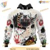 Custom Zombie Style For Halloween NHL Edmonton Oilers Hoodie 3D