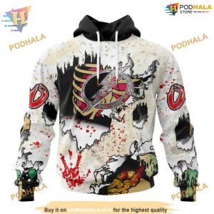 Custom Zombie Style For Halloween NHL Tampa Bay Lightning Hoodie 3D