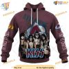 Custom mix Kiss Band Style NHL Colorado Avalanche Hoodie 3D Sweatshirt