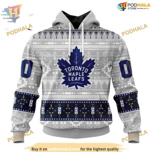 Customized Native Design NHL Toronto Maple Leafs Hoodie 3D