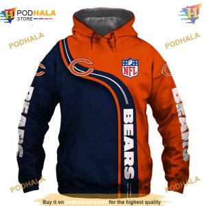 Cute 3D Chicago Bears Hoodie