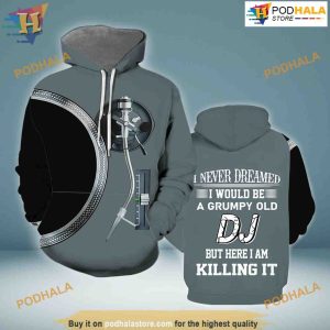 DJ All Over Printed 3D Hoodie Sweatshirt