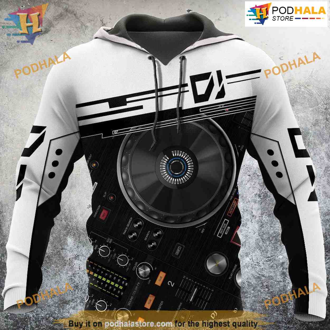 DJ Player Music All Over Printed 3D Hoodie Sweatshirt DJ Player Music All Over Printed 3D Hoodie Sweatshirt