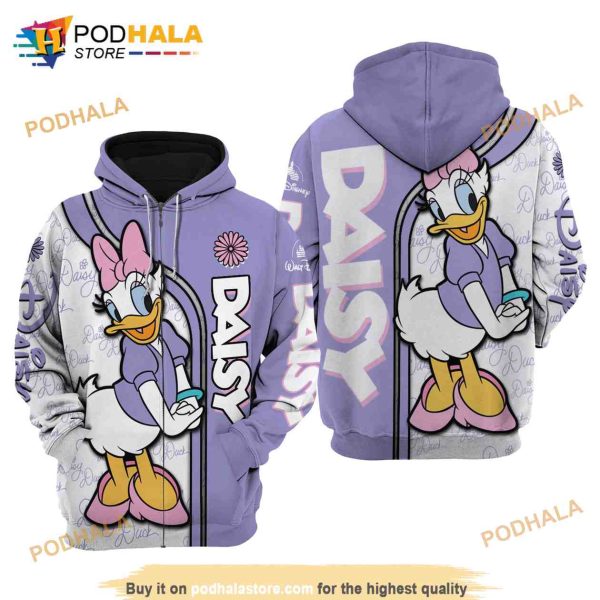 Daisy Duck Disney Unisex Cartoon Graphic 3D Hoodie