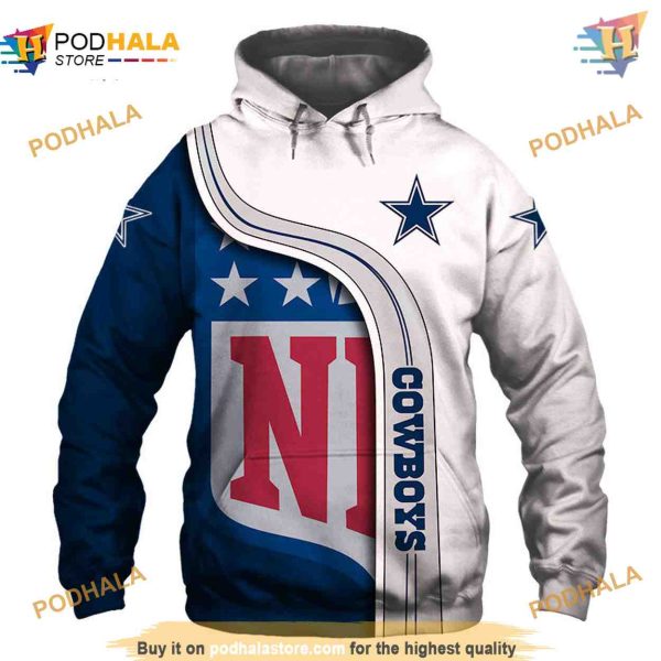 Dallas Cowboys 3D Hoodie Pullover Sweatshirt