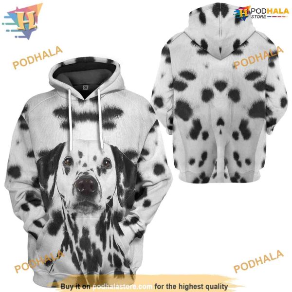 Dalmatian Dog Costume Full All Over Printed 3D Hoodie Sweatshirt