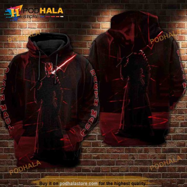 Darth Maul Lightsaber Star Wars All Over Print 3D Hoodie