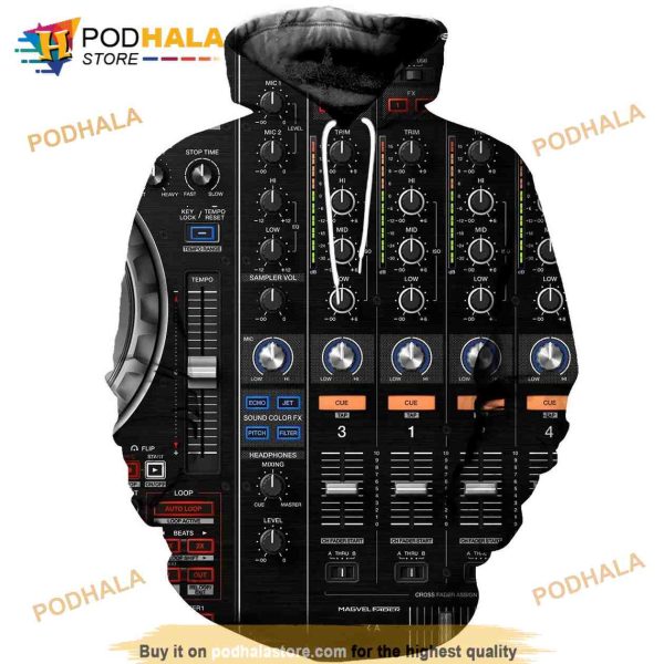 Ddj Sz2 Serato Dj Controller Aop All Over Printed Unisex 3D Hoodie Sweatshirt