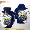 Denver Broncos NFL Baby Yoda Football Team 3D Hoodie Sweatshirt