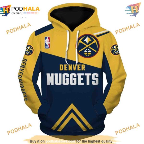 Denver Nuggets Basketball 3D Hoodie