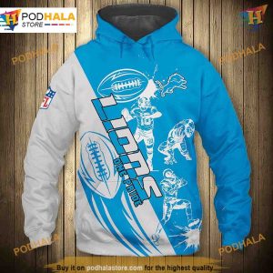 Detroit Lions NFL Hoodie 3D Cartoon