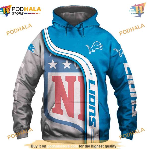 Detroit Lions NFL Hoodie 3D