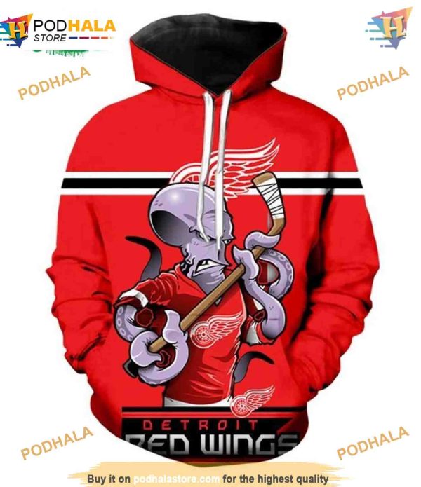 Detroit Red Wings Ultra-Cool 3D Hoodie